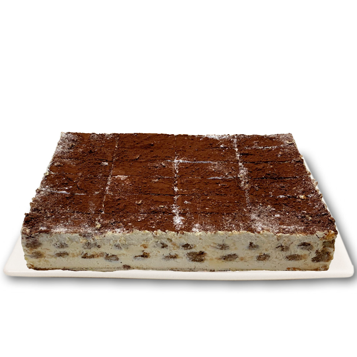 Tiramisu Schnitte 24 Stücke / eckig